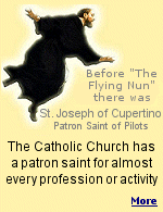 Ordained a priest in 1628, Franciscan mystic and the patron saint of pilots and air passengers, St. Joseph demonstrated many gifts, including the ability to fly through the air.